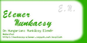 elemer munkacsy business card